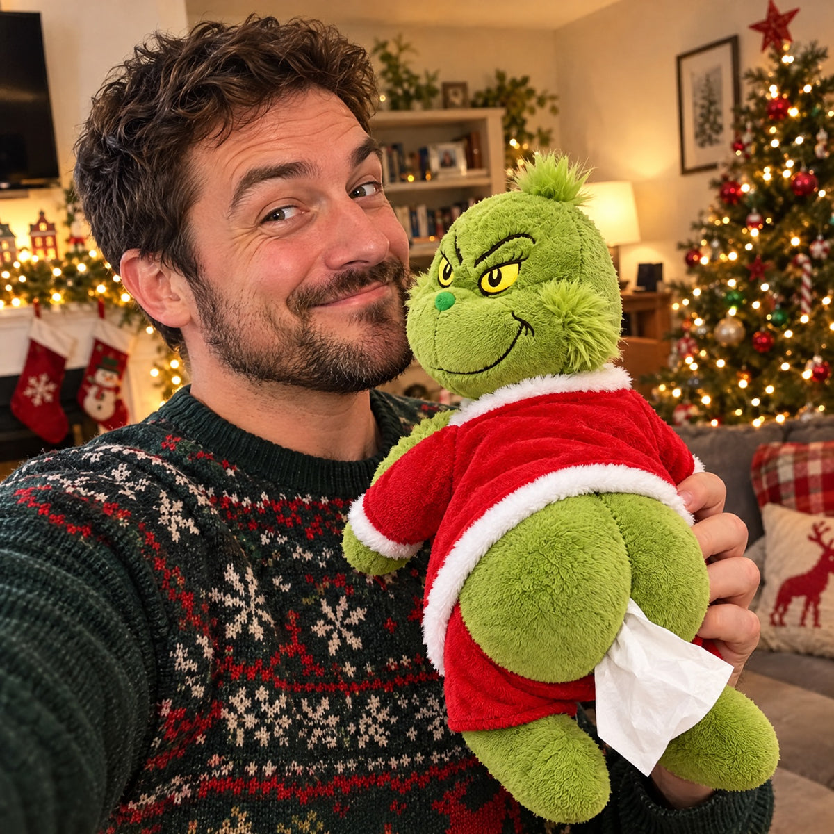 The Grinch Bum Tissue Holder