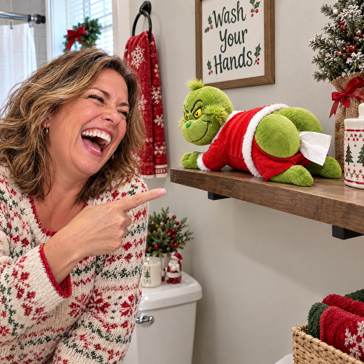 The Grinch Bum Tissue Holder